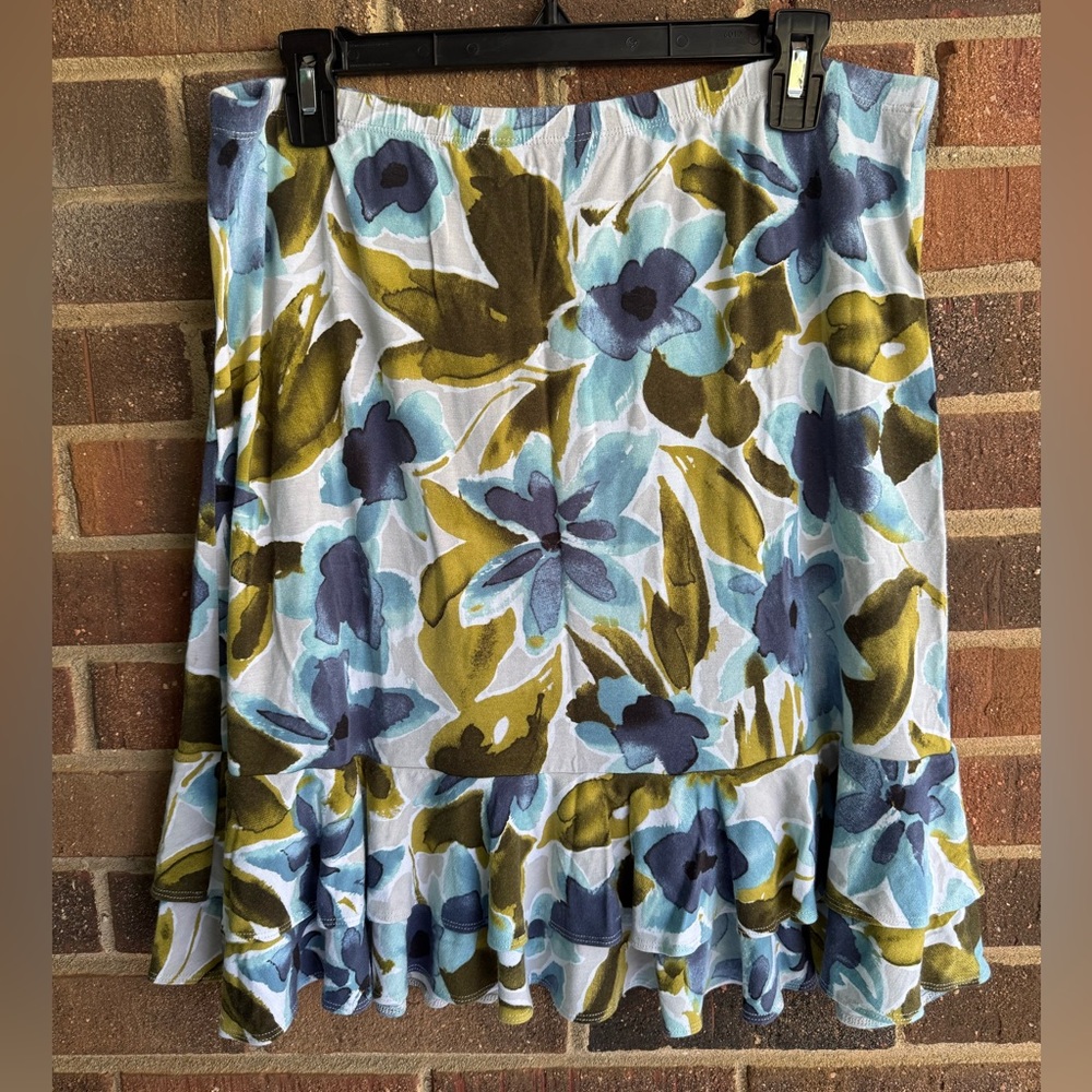 Tommy Bahama Blue Tropical knit skirt